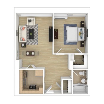 1B floor plan